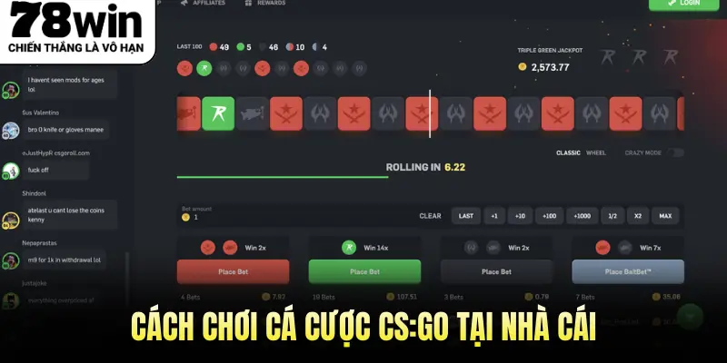 Cách chơi cá cược CS:GO tại nhà cái